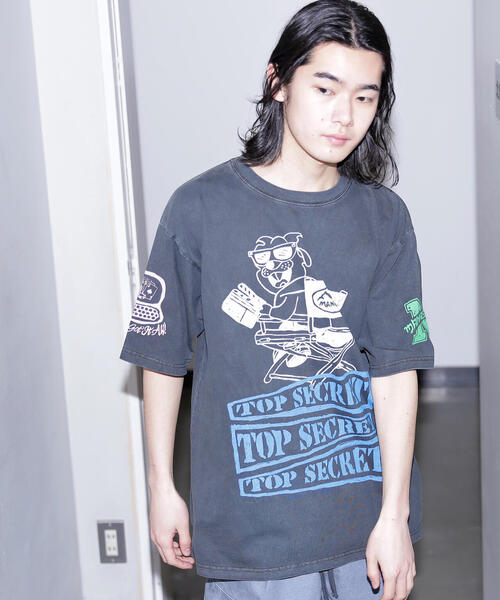 MANASTASH(マナスタッシュ)の「MANASTASH/マナスタッシュ PUMICE TEE MIXED UP(Tシャツ/カットソー・メンズ・ホワイト/ライトグリーン/ブラック・L/M/XL)」の11枚目の写真