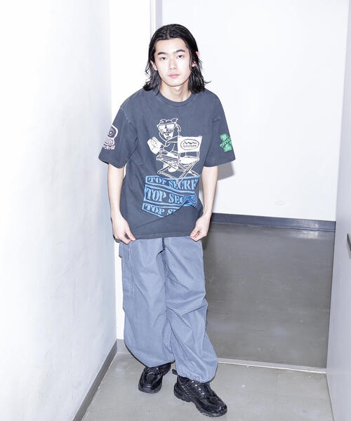 MANASTASH(マナスタッシュ)の「MANASTASH/マナスタッシュ PUMICE TEE MIXED UP(Tシャツ/カットソー・メンズ・ホワイト/ライトグリーン/ブラック・L/M/XL)」の12枚目の写真