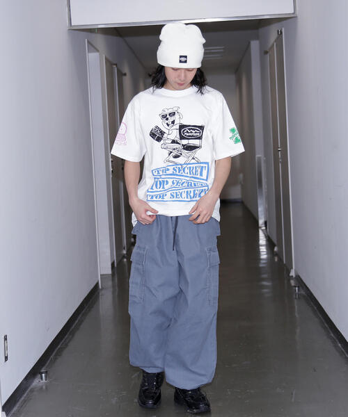 MANASTASH(マナスタッシュ)の「MANASTASH/マナスタッシュ PUMICE TEE MIXED UP(Tシャツ/カットソー・メンズ・ホワイト/ライトグリーン/ブラック・L/M/XL)」の8枚目の写真