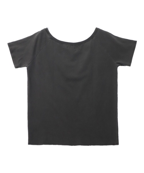 ANAP（アナップ）の「ヴィンテージ風 プリント オフショルダー ビッグ Tシャツ（Tシャツ/カットソー・レディース・ダークグレー/ブラウン/オフホワイト・FREE）」の15枚目の写真