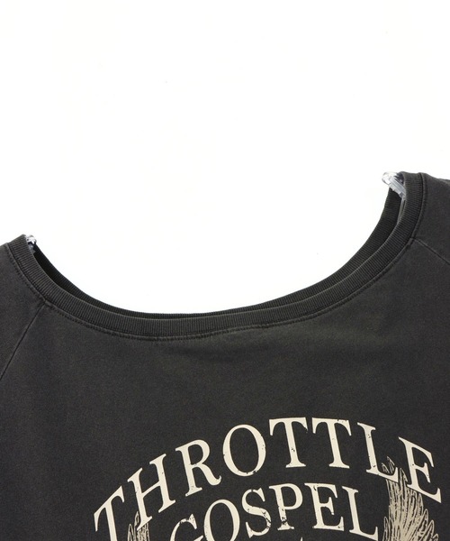 ANAP（アナップ）の「ヴィンテージ風 プリント オフショルダー ビッグ Tシャツ（Tシャツ/カットソー・レディース・ダークグレー/ブラウン/オフホワイト・FREE）」の17枚目の写真