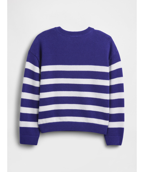 GAP（ギャップ）の「クルーネックセーター (幼児・ベビー)（ニット/セーター・キッズ・ブルー/マルチ/その他/ブルー系その他・90cm/95cm/100cm/105cm/110cm/80ｃｍ/70cm）」の5枚目の写真