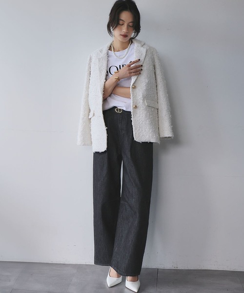 セール】【2025AW】ツイード テーラードジャケット（テーラード