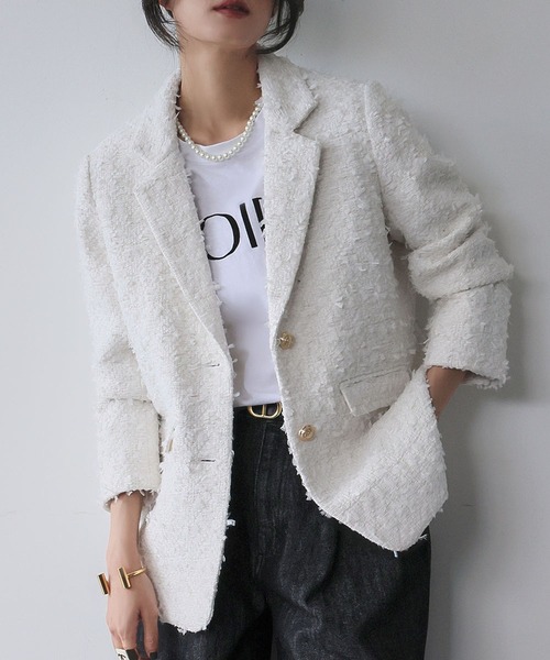 セール】【2025AW】ツイード テーラードジャケット（テーラード