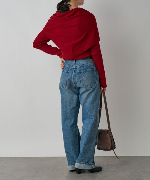 RIVE DROITE（リヴドロワ）の「【MONN.:.(モン)】OKAYAMAストレートデニム（デニムパンツ・レディース・ブルー・36/38/34）」の5枚目の写真