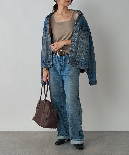 RIVE DROITE（リヴドロワ）の「【MONN.:.(モン)】OKAYAMAストレートデニム（デニムパンツ・レディース・ブルー・36/38/34）」の12枚目の写真