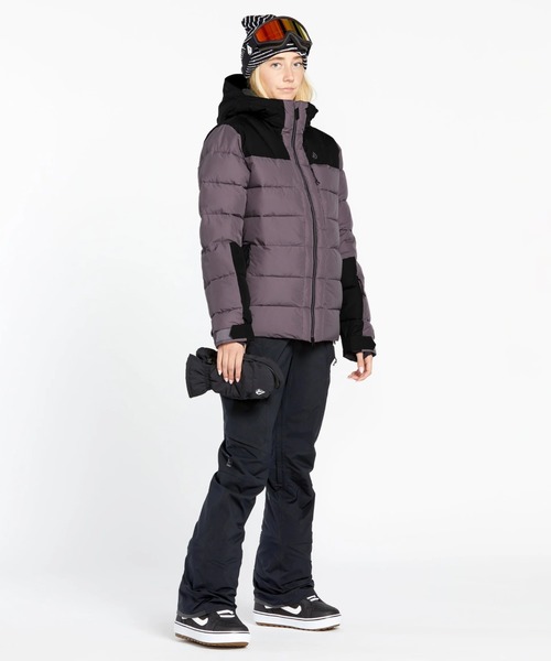 VOLCOM スノーボードウェア マウンテンパーカー 黒 M VOLCOM ボルコム スノーボード ウェア ジャケット レディース FERN INS