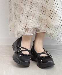 RANDA（ランダ）の「ボリュームソールトゥシューズライクスニーカー（スニーカー）」