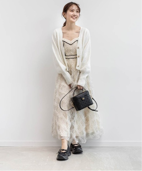 RANDA（ランダ）の「ボリュームソールトゥシューズライクスニーカー（スニーカー・レディース・アイボリー/ブラック・M/L/S/LL）」の10枚目の写真