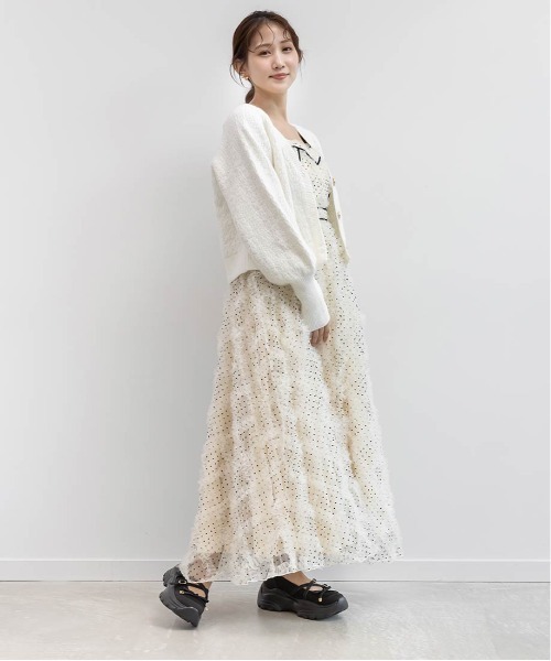 RANDA（ランダ）の「ボリュームソールトゥシューズライクスニーカー（スニーカー・レディース・アイボリー/ブラック・M/L/S/LL）」の11枚目の写真