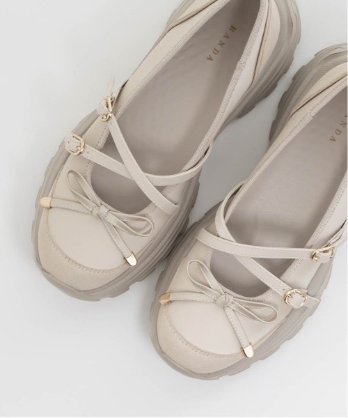 ボリュームソールトゥシューズライクスニーカー（スニーカー）｜RANDA