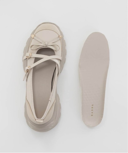 ボリュームソールトゥシューズライクスニーカー（スニーカー）｜RANDA