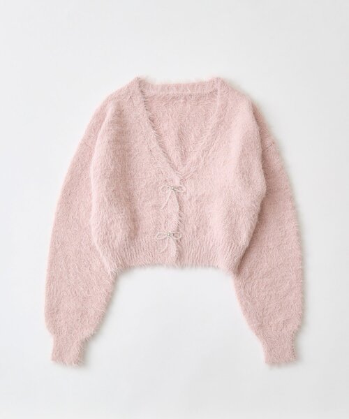 セール】melty ribbon short knit（カーディガン/ボレロ）｜OLIVE des