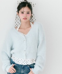 OLIVE des OLIVE | melty ribbon short knit(カーディガン/ボレロ)