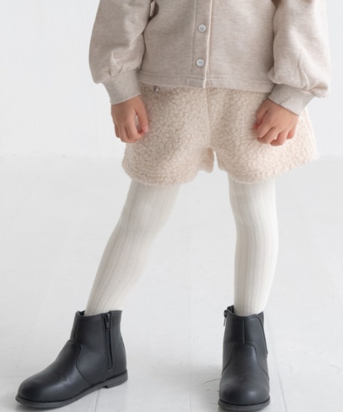 maarook(マルーク)の「プードルニットキュロット(その他パンツ・キッズ・ホワイト/ブラック・160cm/150cm/140cm)」の1枚目の写真