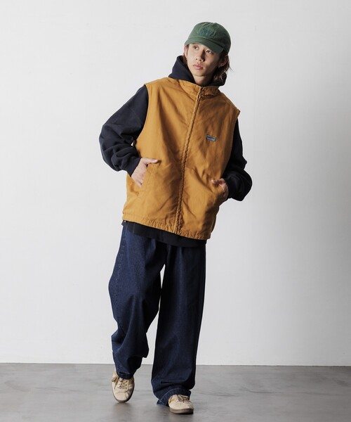セール】限定展開 ビッグシルエット リバーシブル ダックベスト