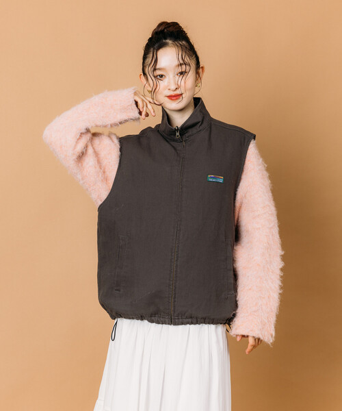 FREAK'S STORE（フリークスストア）の「限定展開 ビッグシルエット リバーシブル ダックベスト / キルティングベスト（その他アウター・メンズ・ブラウン/チャコールグレー/ブラック/ベージュ・SMALL/MEDIUM/LARGE）」の13枚目の写真