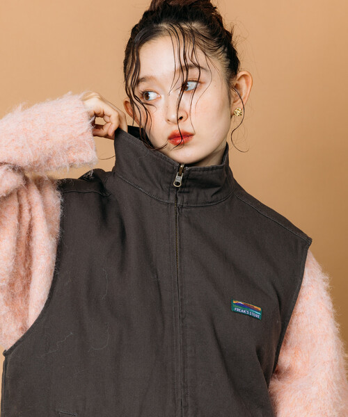 FREAK'S STORE（フリークスストア）の「限定展開 ビッグシルエット リバーシブル ダックベスト / キルティングベスト（その他アウター・メンズ・ブラウン/チャコールグレー/ブラック/ベージュ・SMALL/MEDIUM/LARGE）」の17枚目の写真