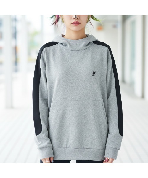 FILA（フィラ）の「HOODIE（パーカー・メンズ・ブラック/杢グレー/ライトグリーン・XL/L/M）」の2枚目の写真