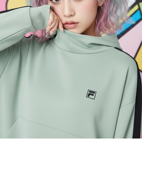 FILA（フィラ）の「HOODIE（パーカー・メンズ・ブラック/杢グレー/ライトグリーン・XL/L/M）」の3枚目の写真