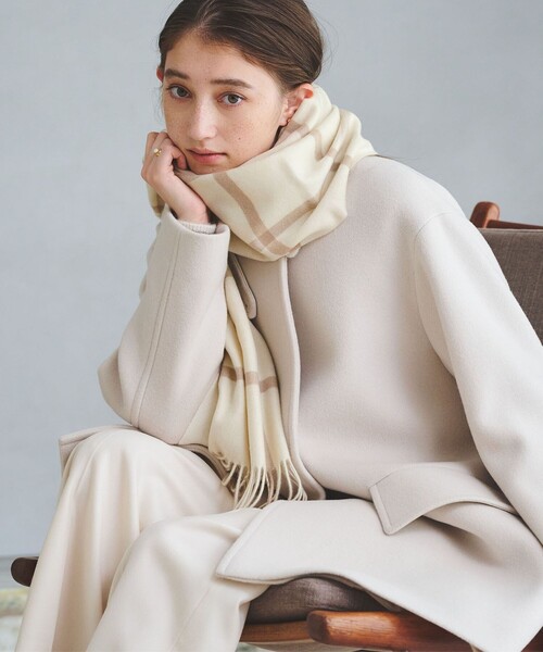 カシミヤ チェック ストール（ストール/ショール）｜UNITED ARROWS