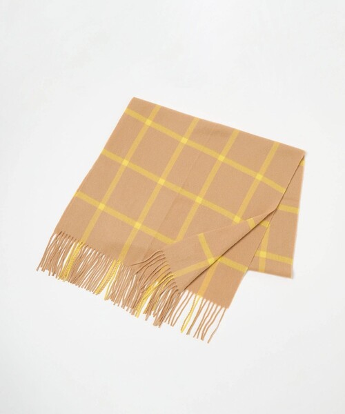 UNITED ARROWS（ユナイテッドアローズ）の「カシミヤ チェック ストール（ストール/ショール・レディース・ダークグレー/ベージュ/ブラック/オフホワイト・FREE）」の14枚目の写真