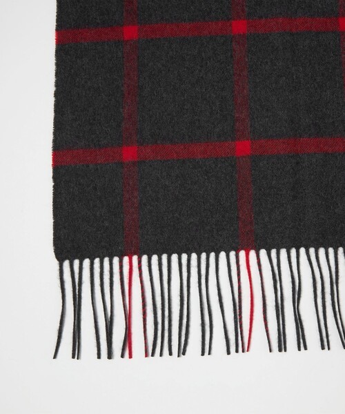 UNITED ARROWS（ユナイテッドアローズ）の「カシミヤ チェック ストール（ストール/ショール・レディース・ダークグレー/ベージュ/ブラック/オフホワイト・FREE）」の15枚目の写真