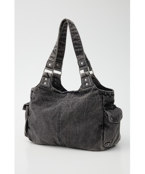 SLY（スライ）の「MULTI POCKET DENIM TOTE BAG マルチポケット トートバッグ（トートバッグ・レディース・ブラック・FREE）」の5枚目の写真