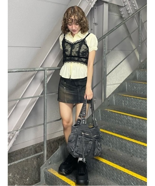 SLY（スライ）の「MULTI POCKET DENIM TOTE BAG マルチポケット トート