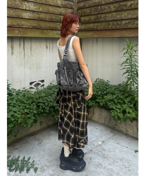 SLY（スライ）の「MULTI POCKET DENIM TOTE BAG マルチポケット トート