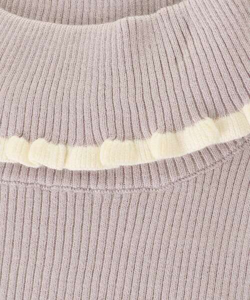 MAJESTIC LEGON(マジェスティックレゴン)の「【1枚でもインナーでも使える/全9色】プチフリルタートルニット(ニット/セーター・レディース・ブラック/アイボリー/ブラック系その他/グレー系その他/ホワイト系その他2/ブラウン系その他2/ベージュ系その他2/ブルー系その他4/パープル系その他2・MEDIUM)」の15枚目の写真