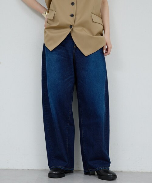 【HERITANOVUM】コクーンデニムパンツ