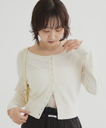 mystic | クリアボタン カーディガン(カーディガン/ボレロ)