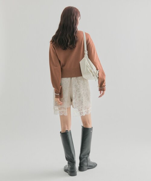 mystic（ミスティック）の「【4色展開】クリアボタン カーディガン（カーディガン/ボレロ・レディース・ブラック/アイボリー/ピンク/ブラウン・FREE）」の12枚目の写真