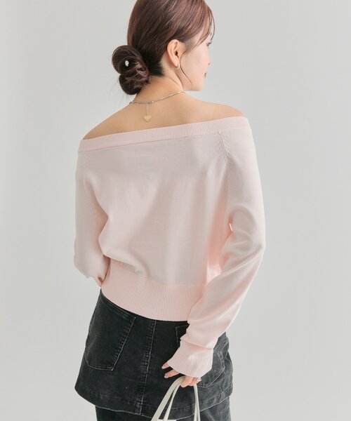 mystic（ミスティック）の「【4色展開】クリアボタン カーディガン（カーディガン/ボレロ・レディース・ブラック/アイボリー/ピンク/ブラウン・FREE）」の21枚目の写真