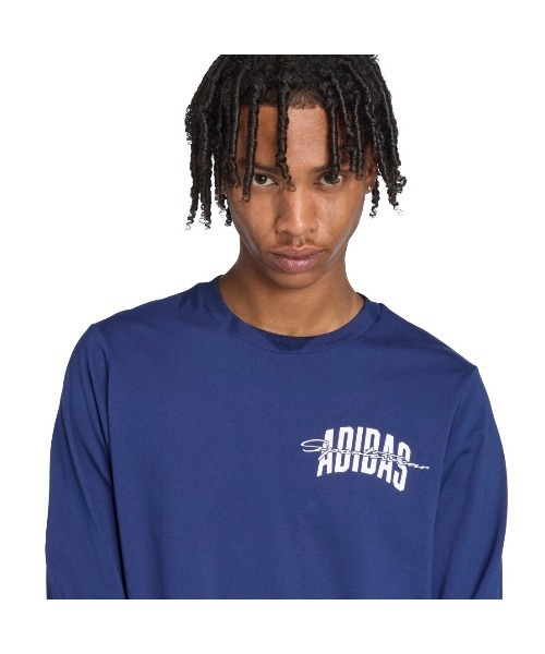 adidas(アディダス)の「【別注】アディダス adidas 長袖 グラフィックTシャツ 限定コラボ(Tシャツ/カットソー・メンズ・ダークグリーン/ネイビー/ホワイト・S/M/L/LL/3L)」の10枚目の写真