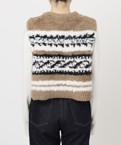 SLOBE IENA(スローブイエナ)の「《WEB限定/追加》フェイクファーニットベスト(ベスト・レディース・ベージュ・FREE)」の11枚目の写真