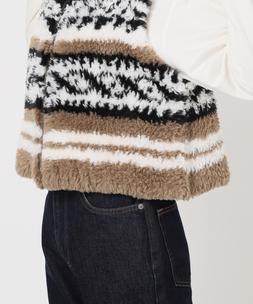 SLOBE IENA(スローブイエナ)の「《WEB限定/追加》フェイクファーニットベスト(ベスト・レディース・ベージュ・FREE)」の14枚目の写真