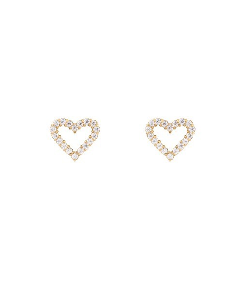 Daniel Wellington(ダニエルウェリントン)の「Mirelle Heart Earring ローズゴールド/ゴールド/シルバー(ピアス(両耳用)・レディース・イエローゴールド/シルバー/ピンクゴールド・ONESIZE)」の3枚目の写真