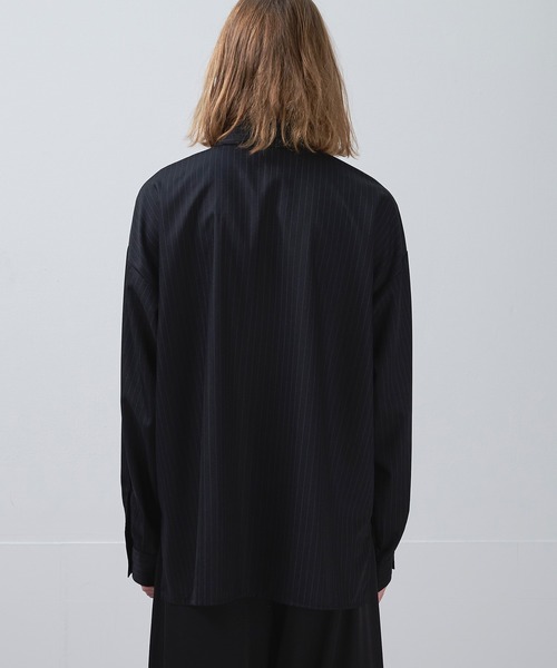 Ellno Loset(エルノロゼット)の「ドレッシーロングフリルシャツ(シャツ/ブラウス・メンズ・オフホワイト/ブラック・LARGE/MEDIUM/SMALL)」の18枚目の写真