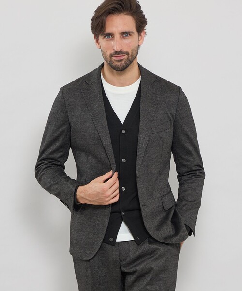 MACKINTOSH LONDON(マッキントッシュ ロンドン)の「【FLEX JERSEY】グレンチェックセットアップジャケット(テーラードジャケット・メンズ・グレー系その他2/ネイビー・38/40/36)」の1枚目の写真