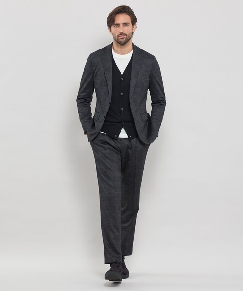 MACKINTOSH LONDON(マッキントッシュ ロンドン)の「【FLEX JERSEY】グレンチェックセットアップジャケット(テーラードジャケット・メンズ・グレー系その他2/ネイビー・38/40/36)」の8枚目の写真