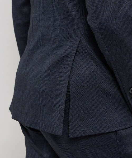 MACKINTOSH LONDON(マッキントッシュ ロンドン)の「【FLEX JERSEY】グレンチェックセットアップジャケット(テーラードジャケット・メンズ・グレー系その他2/ネイビー・38/40/36)」の3枚目の写真