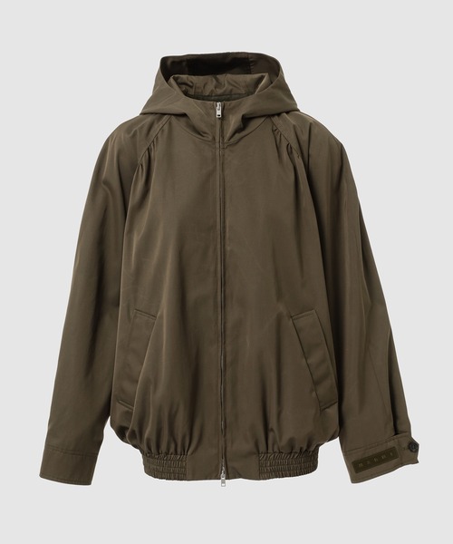 MARNI（マルニ）の「HOODED / ボンバージャケット（ブルゾン・レディース・ブラック/カーキ・38(M)）」の2枚目の写真