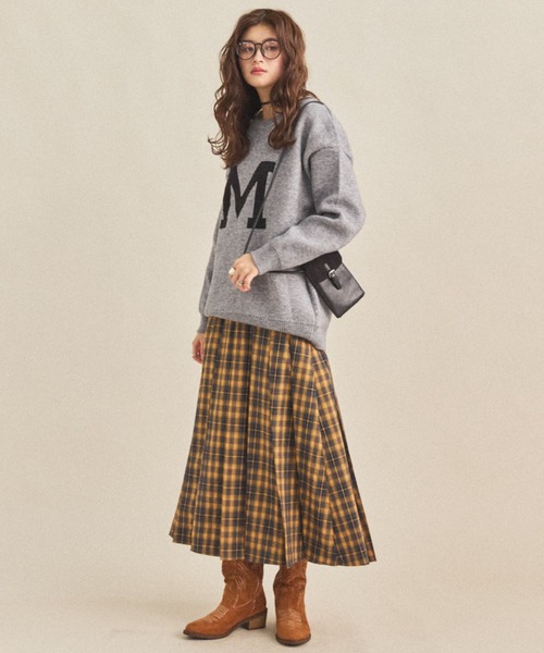 haek check pleated skirt チェック柄プリーツスカート ZOZO限定】CHECKED PLEATED SKIRT/チェックプリーツスカート（スカート