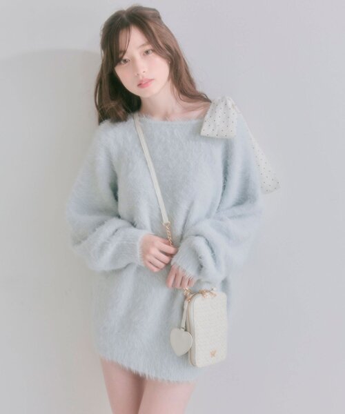 OLIVE des OLIVE(オリーブデオリーブ)の「Aimerianejoieマルチショルダーバッグ(ショルダーバッグ・レディース・ピンク/オフホワイト/ブラック系その他/ブラック・FREE)」の5枚目の写真