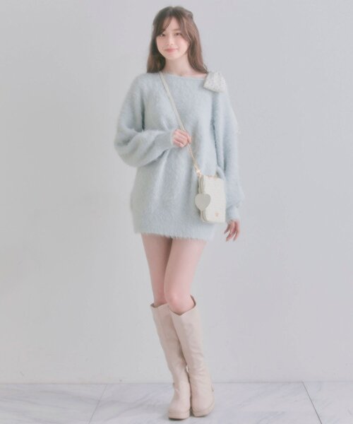 OLIVE des OLIVE(オリーブデオリーブ)の「Aimerianejoieマルチショルダーバッグ(ショルダーバッグ・レディース・ピンク/オフホワイト/ブラック系その他/ブラック・FREE)」の7枚目の写真