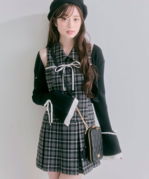 OLIVE des OLIVE(オリーブデオリーブ)の「Aimerianejoieマルチショルダーバッグ(ショルダーバッグ・レディース・ピンク/オフホワイト/ブラック系その他/ブラック・FREE)」の9枚目の写真