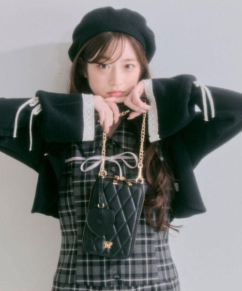 OLIVE des OLIVE(オリーブデオリーブ)の「Aimerianejoieマルチショルダーバッグ(ショルダーバッグ・レディース・ピンク/オフホワイト/ブラック系その他/ブラック・FREE)」の10枚目の写真