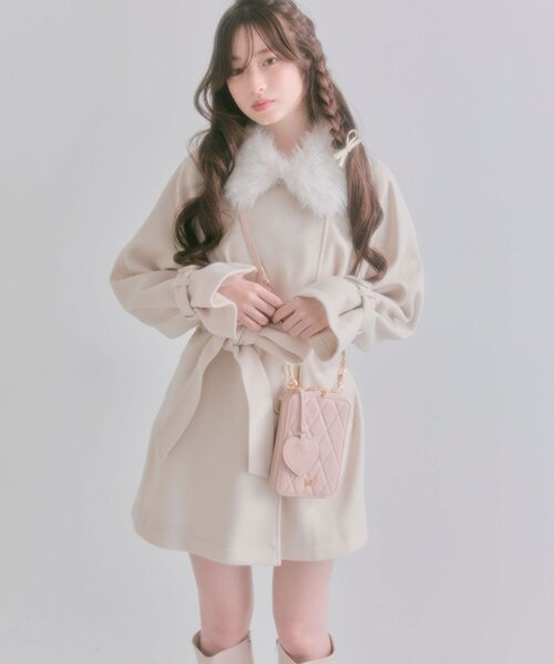 OLIVE des OLIVE(オリーブデオリーブ)の「Aimerianejoieマルチショルダーバッグ(ショルダーバッグ・レディース・ピンク/オフホワイト/ブラック系その他/ブラック・FREE)」の15枚目の写真